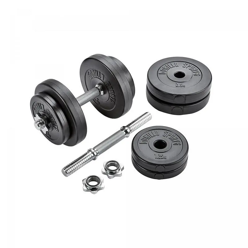 Gorilla Sports Set de Mancuernas 60kg con Discos de Plástico y Barras para Musculación | Ideal para Entrenamiento en Casa 4 Gorilla Sports Set de Mancuernas 60kg con Discos de Plástico y Barras para Musculación | Ideal para Entrenamiento en Casa - Imagen 2
