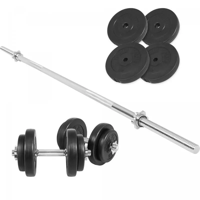 Gorilla Sports Set de Mancuernas 60kg con Discos de Plástico y Barras para Musculación | Ideal para Entrenamiento en Casa 3 Gorilla Sports Set de Mancuernas 60kg con Discos de Plástico y Barras para Musculación | Ideal para Entrenamiento en Casa