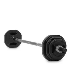 YOURFIT Set de Pump Profesional - Mancuernas y Pesas de 20KG para Musculación