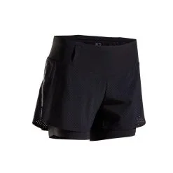 Pantalón Corto Running 2 en 1 con Mallas para Mujer Kiprun - Negro 8 Pantalón Corto Running 2 en 1 con Mallas para Mujer Kiprun - Negro -Running comercio short pantalon corto running 2 en 1 con mallas mujer kiprun negro 1