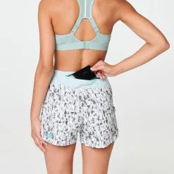 Pantalón Corto Running Mujer Kalenji Run Dry Verde - Ligero y Transpirable -Running comercio short pantalon corto running kalenji run dry verde 1