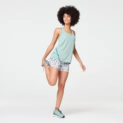 Pantalón Corto Running Mujer Kalenji Run Dry Verde - Ligero y Transpirable -Running comercio short pantalon corto running kalenji run dry verde 2