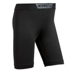 Short Térmico De Fútbol Niños Kipsta Keepcomfort Negro - Ropa Térmica para Hockey Hierba