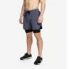 PICSIL Shorts de Compresión 2 en 1 con Malla para Hombre - Talla L - Gris - Ideales para Musculación -Running comercio shorts con malla compresion 2 en 1 hombre premium 01 l gris