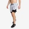 PICSIL Shorts con Malla de Compresión 2 en 1 para Hombre - Gris Perla (Talla XL) -Running comercio shorts con malla compresion 2 en 1 hombre premium 01 xl gris perla