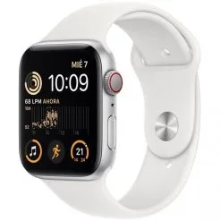 Apple Watch SE LTE Segunda Generación 44mm - Aluminio con Correa Blanca | Smartwatch para Running