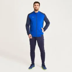Sudadera Chándal De Fútbol Con Cremallera Aduto Kipsta Essential Marino Y Azul - Ropa y Equipamiento de Fútbol -Running comercio sudadera chandal de futbol con cremallera aduto kipsta essential marino y azul 3