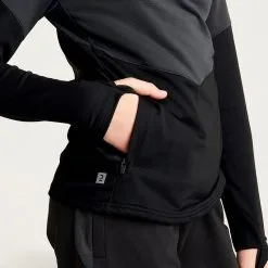 Sudadera De Fútbol Niña Kipsta Viralto+ Negro - Ropa Deportiva para Niños -Running comercio sudadera de futbol nia kipsta viralto negro 4