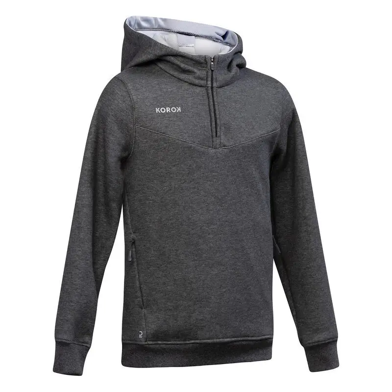 KOROK Sudadera De Hockey Sobre Hierba Niños FH500 Gris - Equipación Deportiva 3 KOROK Sudadera De Hockey Sobre Hierba Niños FH500 Gris - Equipación Deportiva