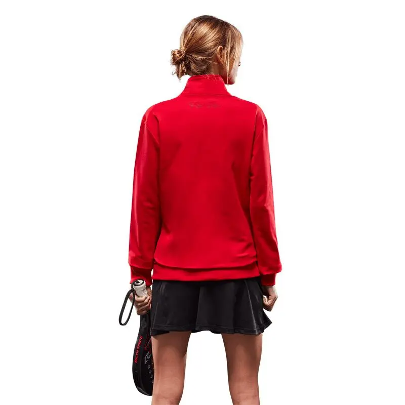 Sudadera Manga Larga con Cremallera de Pádel ROYAL PADEL Roja para Mujer 4 Sudadera Manga Larga con Cremallera de Pádel ROYAL PADEL Roja para Mujer - Imagen 2