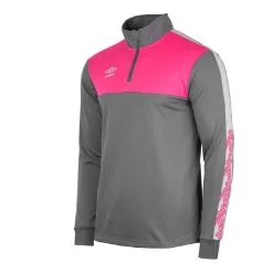 SUDADERA UMBRO COVADONGA NEGRA BLANCO NIÑO - Fútbol/Niños -Running comercio sudadera umbro covadonga gris rosa nio