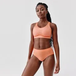 Sujetador-Top Running Sujeción Alta Kalenji Rosa Coral - Ropa Mujer -Running comercio sujetador top running sujecion alta kalenji rosa coral 2