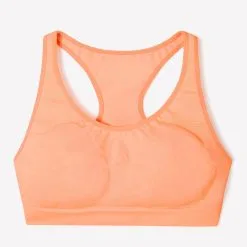Sujetador-Top Running Sujeción Alta Kalenji Rosa Coral - Ropa Mujer -Running comercio sujetador top running sujecion alta kalenji rosa coral 4