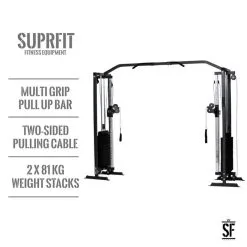 SUPRFIT Supfit Hallador Cable Pull Tower Negro - Máquina de Musculación Profesional 9 SUPRFIT Supfit Hallador Cable Pull Tower Negro - Máquina de Musculación Profesional -Running comercio supfit hallador cable pull tower negro 2