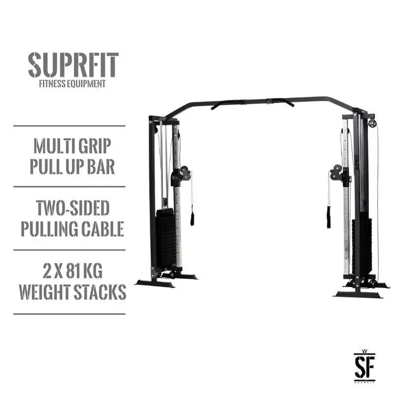 SUPRFIT Supfit Hallador Cable Pull Tower Negro - Máquina de Musculación Profesional 5 SUPRFIT Supfit Hallador Cable Pull Tower Negro - Máquina de Musculación Profesional - Imagen 3