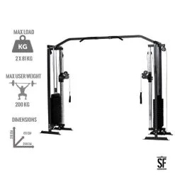 SUPRFIT Supfit Hallador Cable Pull Tower Negro - Máquina de Musculación Profesional 10 SUPRFIT Supfit Hallador Cable Pull Tower Negro - Máquina de Musculación Profesional -Running comercio supfit hallador cable pull tower negro 3