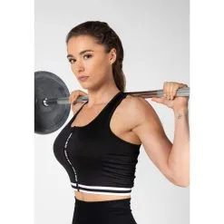 Top Deportivo de Tirantes con Cremallera Mujer Gorilla Wear Mesa Zip Negro - Musculación/Ropa -Running comercio top deportivo de tirantes con cremallera mujer gorilla wear mesa zip negro 3