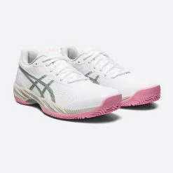 Zapatillas De Pádel Mujer - Asics Gel-Game 9 Blanco/Gris | Novedades 2023 -Running comercio zapatillas de padel mujer asics gel game 9 blancogris 2