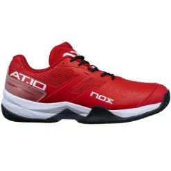 Zapatillas De Pádel NOX AT10 Rojo/Negro - Máximo Rendimiento y Comodidad