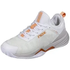 Zapatillas De Pádel Nox NERBO Blanco/Coral - Diseño Premium para Máximo Rendimiento -Running comercio zapatillas de padel nox nerbo blancocoral 4